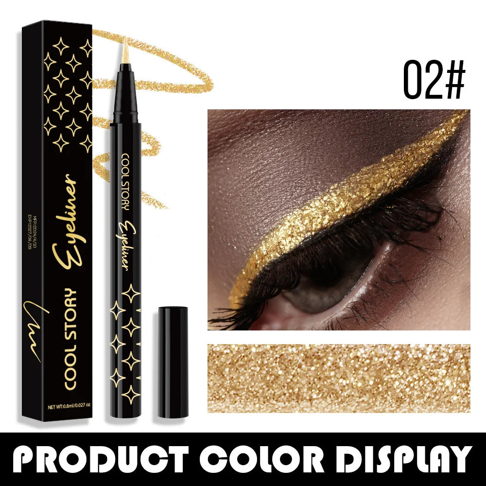 Korean Metallic Glitter Pearlescent Eyeliner Pen