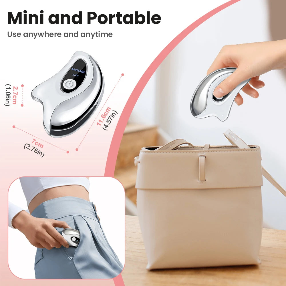 Korean Ritual: Electric Gua Sha Face Vibration Massager for Skin Rejuvenation