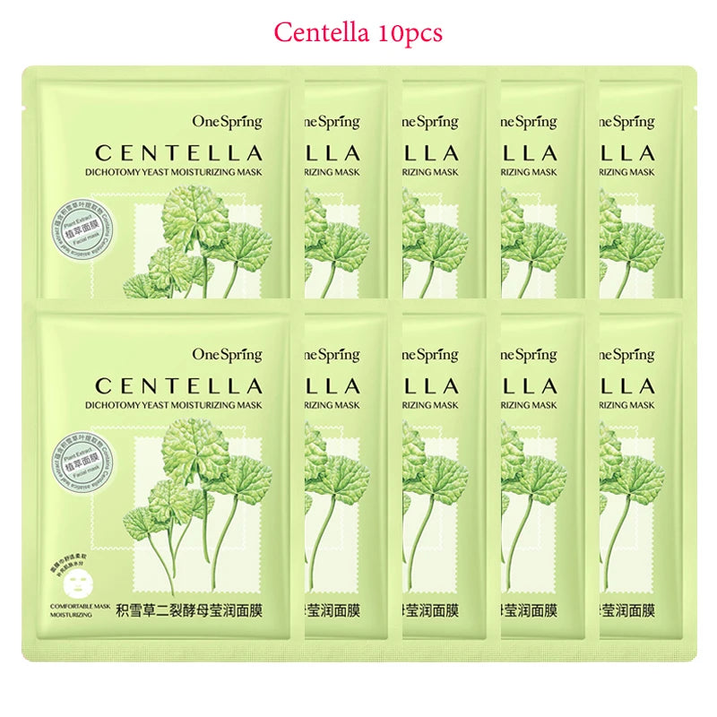 Korean Facial Masks - 10 Pcs