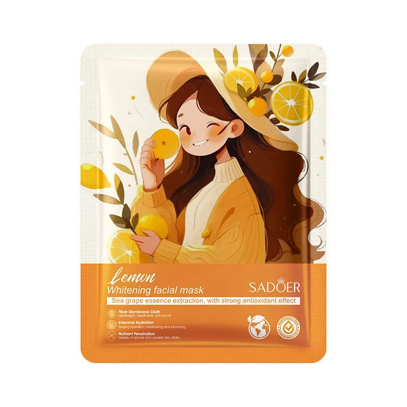 Korean Facial Masks Fruits - 10pcs