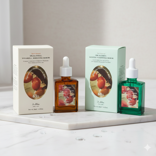Dr.Althea Skin Care Kit - Gentle Vitamin C Serum, Boosting Vistamin C or Pure Grinding Cleansing