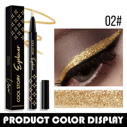 Korean Metallic Glitter Pearlescent Eyeliner Pen