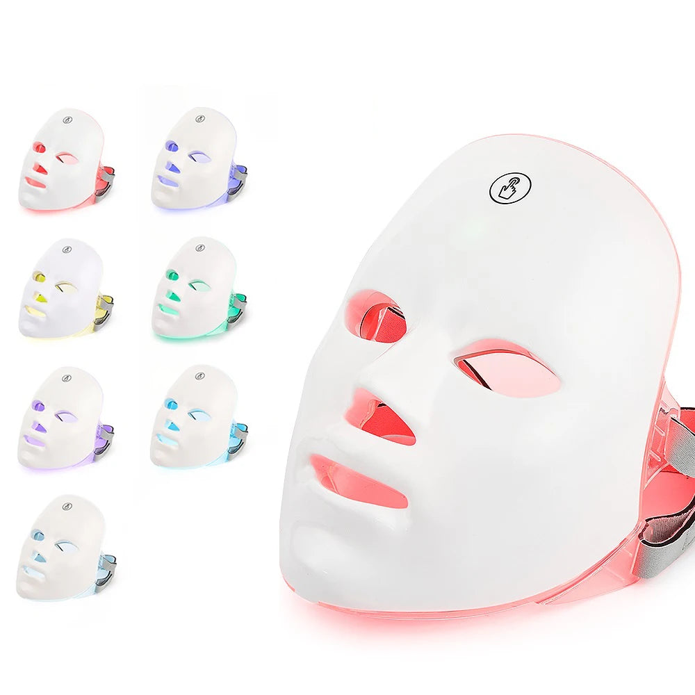 Rechargeable Facial LED Mask 7 Colors LED
