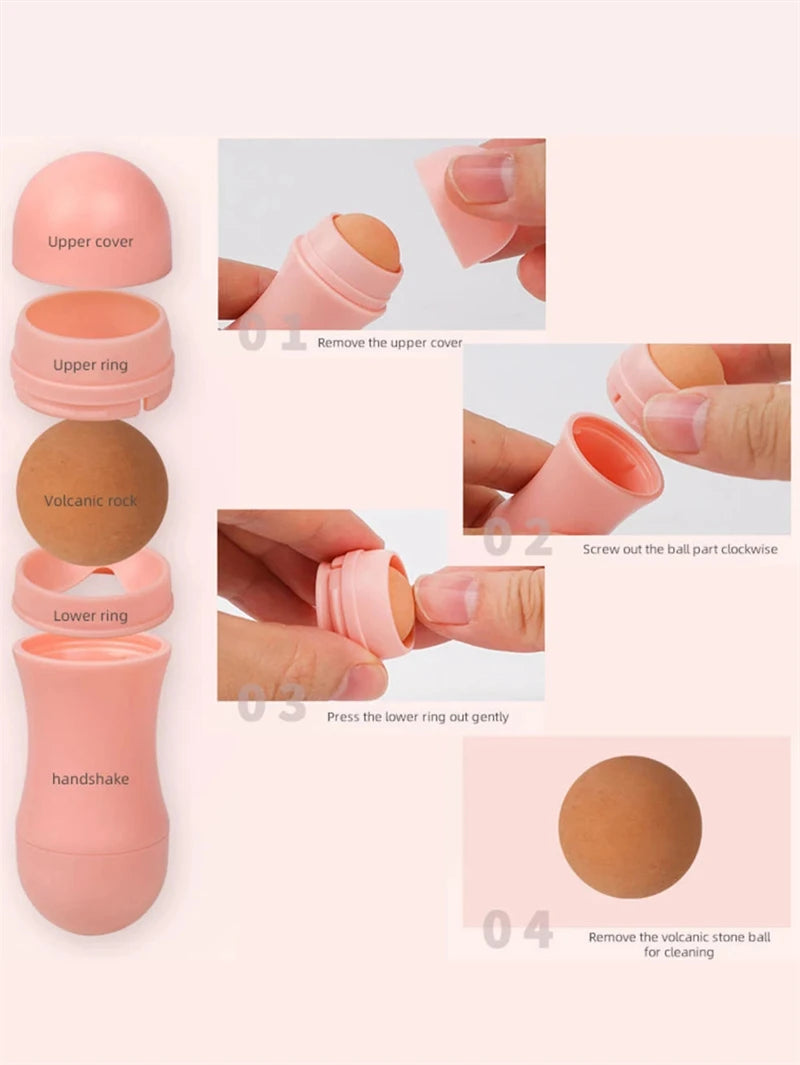 Volcano Face Oil Absorbing Roller - 2 Balls