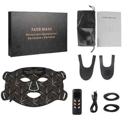 Premium 8 colours LED Face Mask and Neck Red Light  - Near Infrared Therapy and Anti Aging