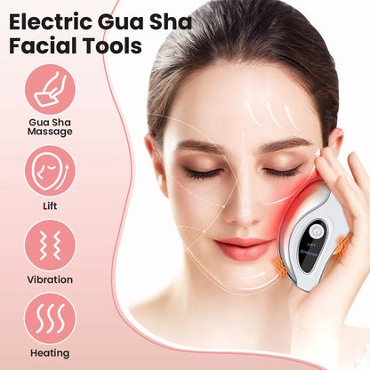Korean Ritual: Electric Gua Sha Face Vibration Massager for Skin Rejuvenation