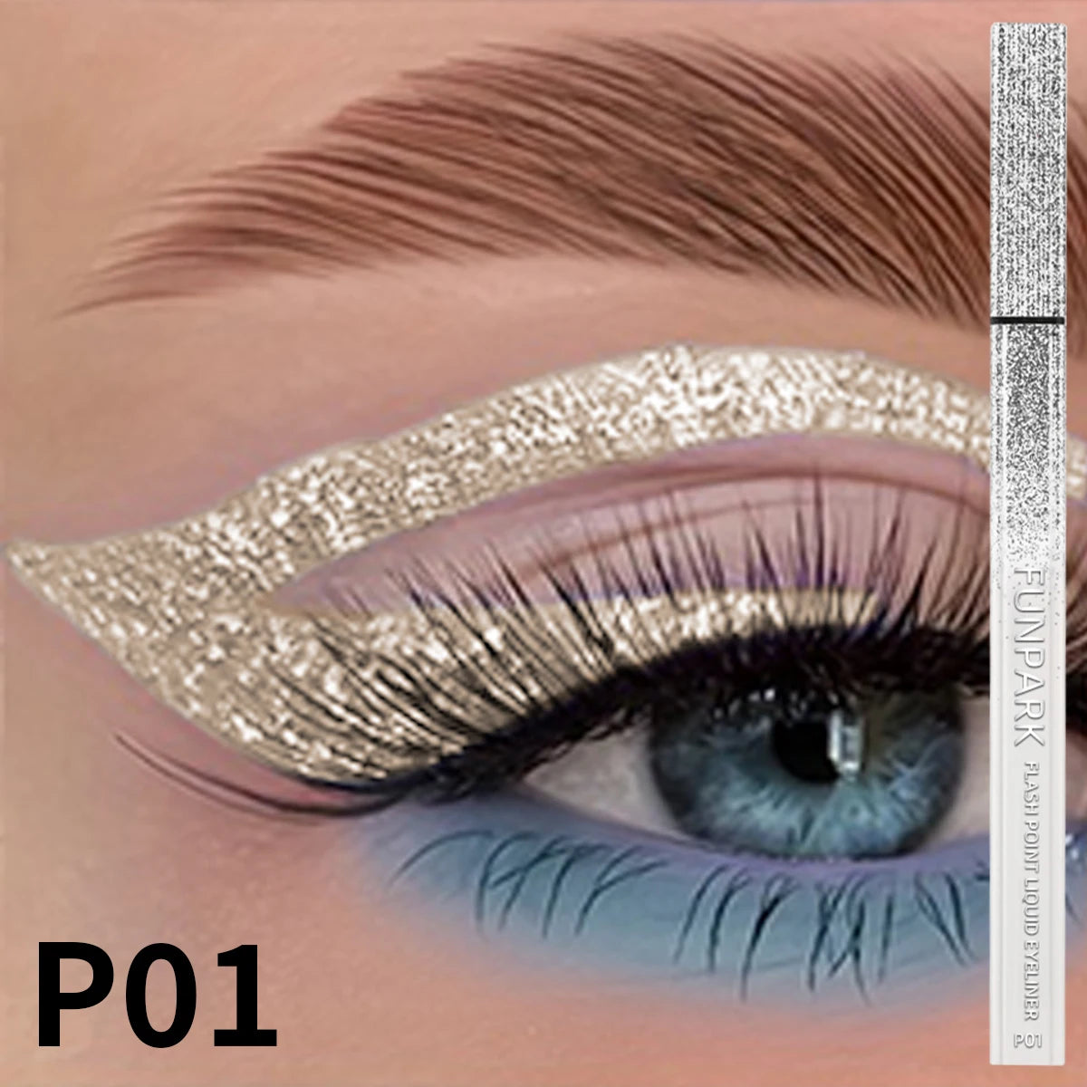 Glitter Liquid Eyeliner Pencil Waterproof - 1PC