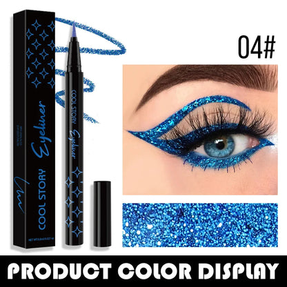 Korean Metallic Glitter Pearlescent Eyeliner Pen