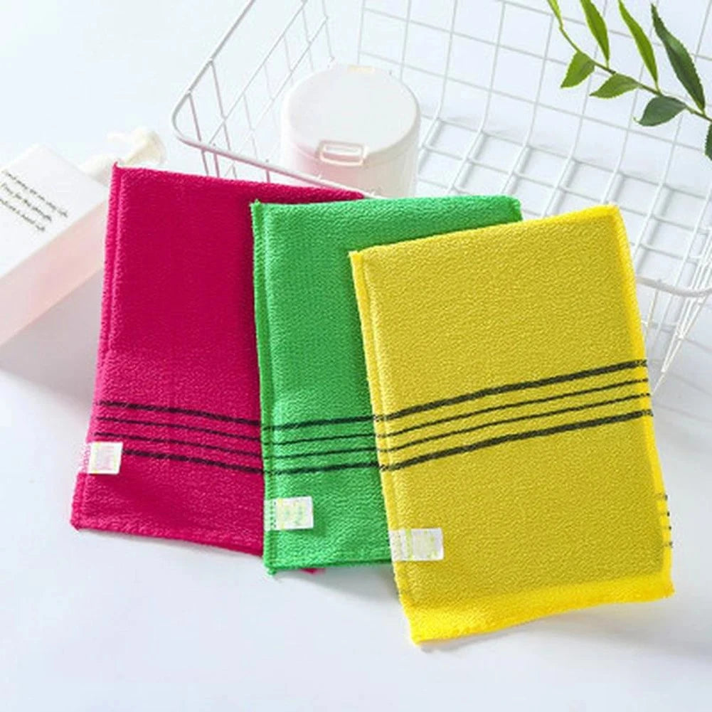Korean Exfoliating Bath Pad Towels Set - 5Pcs