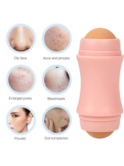 Volcano Face Oil Absorbing Roller - 2 Balls