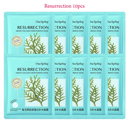 Korean Facial Masks - 10 Pcs