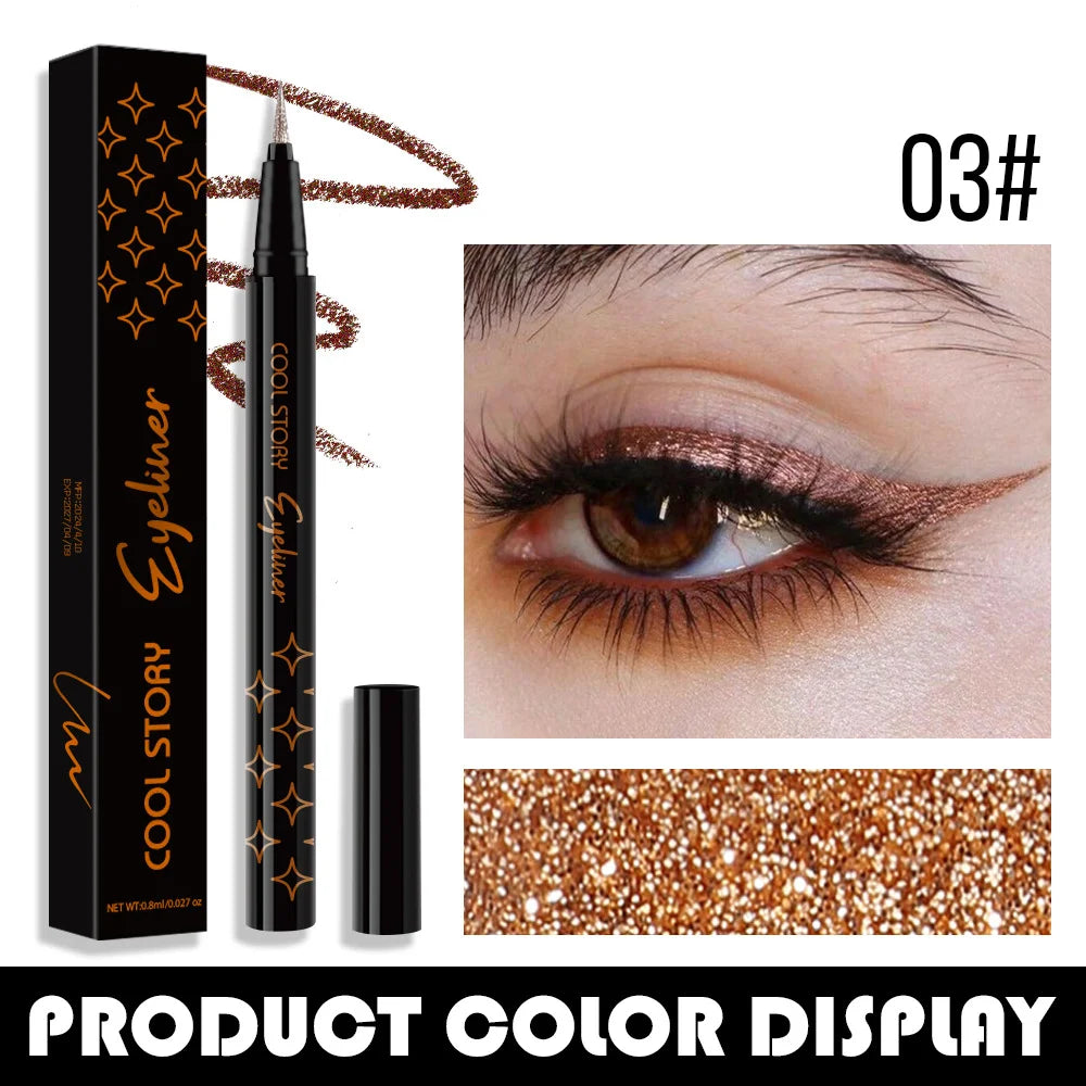 Korean Metallic Glitter Pearlescent Eyeliner Pen