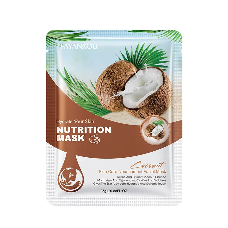 Fruits Facial Masks For Face Skincare - 10 Pcs
