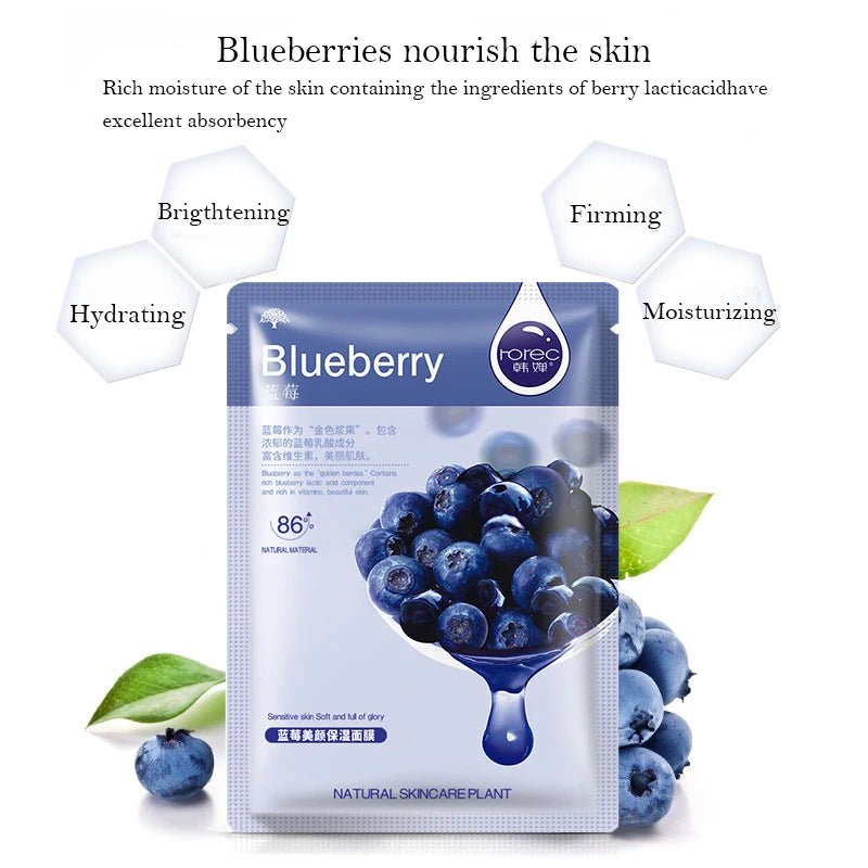 Korean Sheet Face Mask Beauty Skin Care Prodcuts - 10Pcs