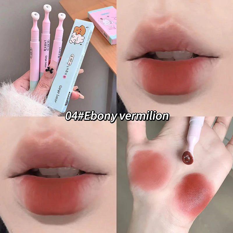 Gege Bear K-Velvet Matte Lip Cream + Iron Brush Head