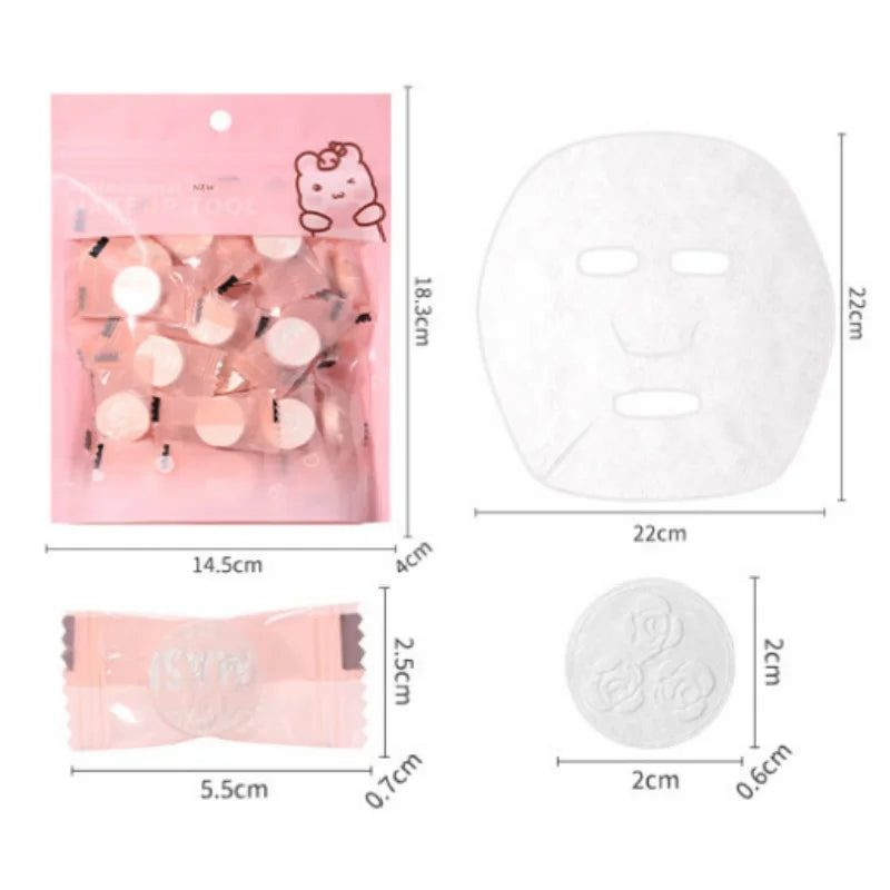 Korean Compression Facial Masks - 50pcs