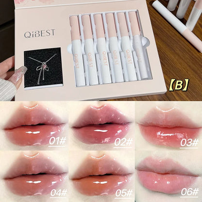 QiBest Korean 6 Colors Lip Tint Box - QiBestLittle Rose