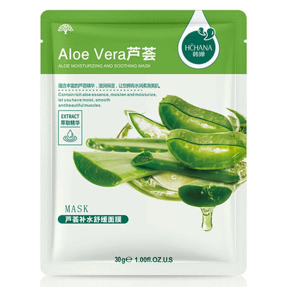 Korean Sheet Face Mask Beauty Skin Care Prodcuts - 10Pcs