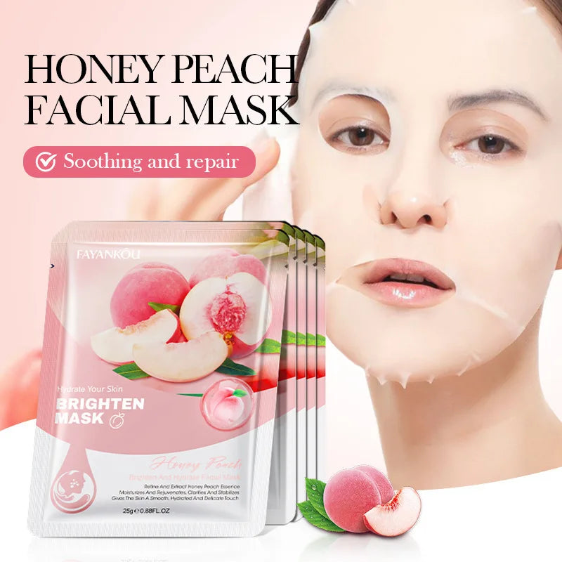 Fruits Facial Masks For Face Skincare - 10 Pcs