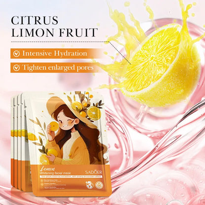 Korean Facial Masks Fruits - 10pcs