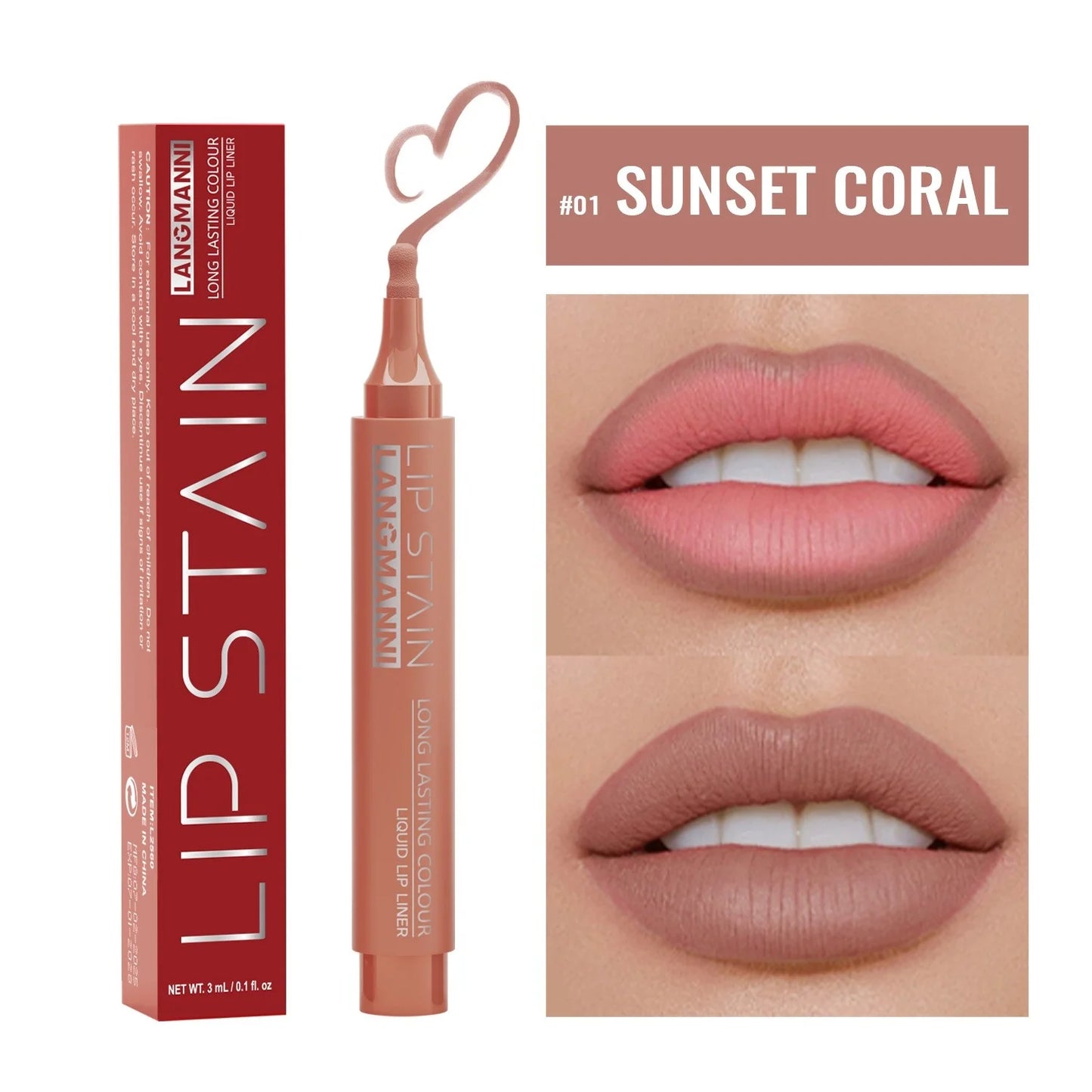 Liquid Lip Liner Pencil - 6 Colors Box