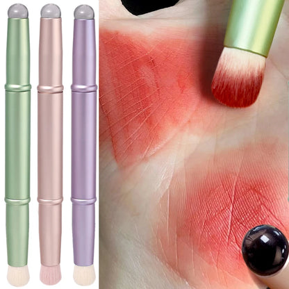 Double-headed Jelly Silicone Slogan Lip Brush and Hair Concealer Smudge Makeup Brushes