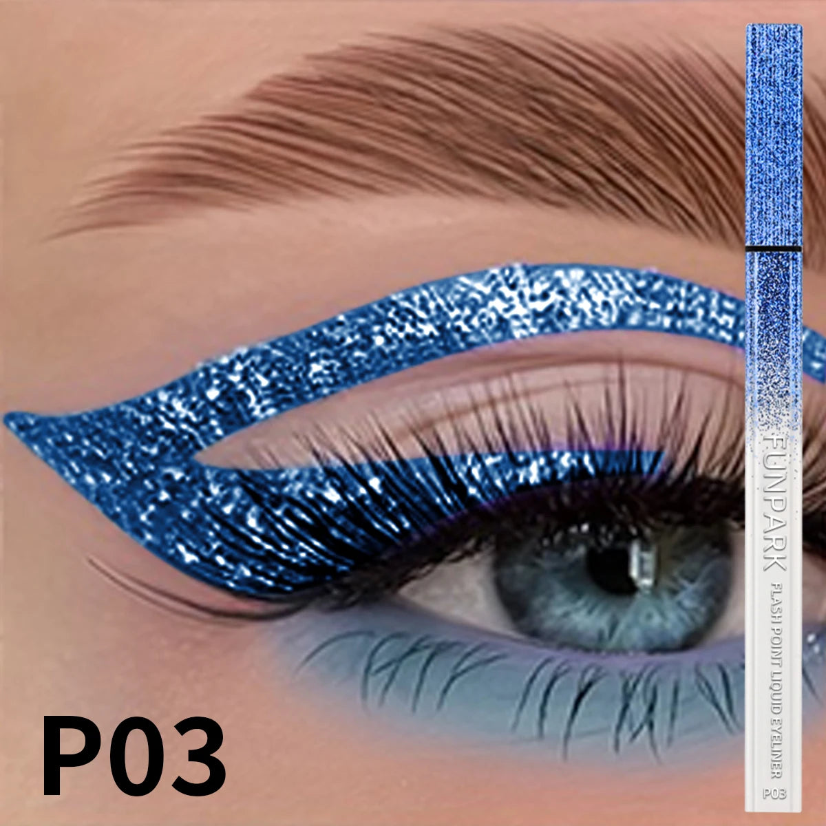 Glitter Liquid Eyeliner Pencil Waterproof - 1PC