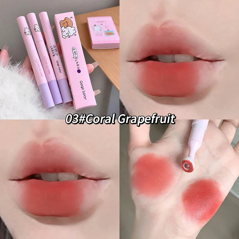 Gege Bear K-Velvet Matte Lip Cream + Iron Brush Head