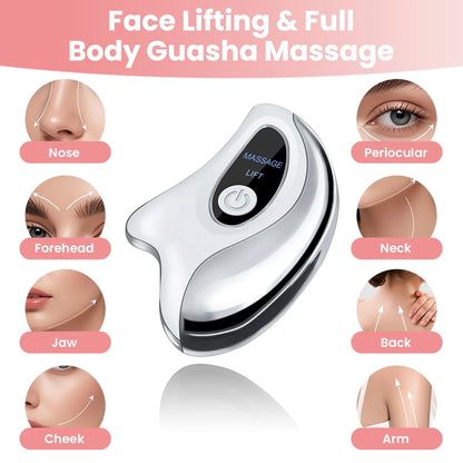 Korean Ritual: Electric Gua Sha Face Vibration Massager for Skin Rejuvenation