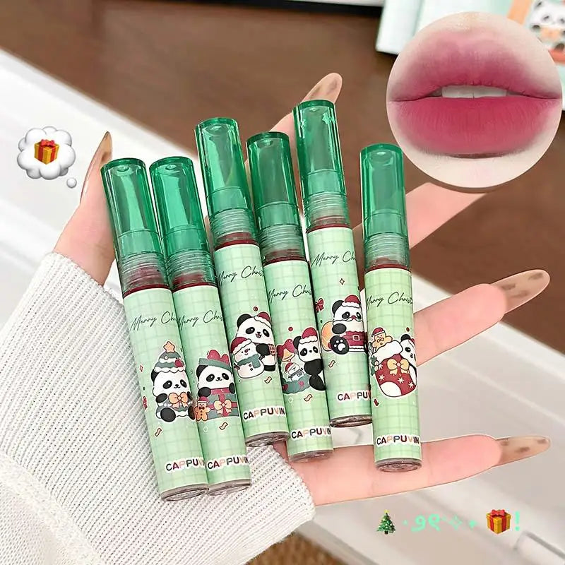 Korean 6 Colors Panda Charm Lip Gloss