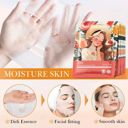 Korean Facial Masks Fruits - 10pcs
