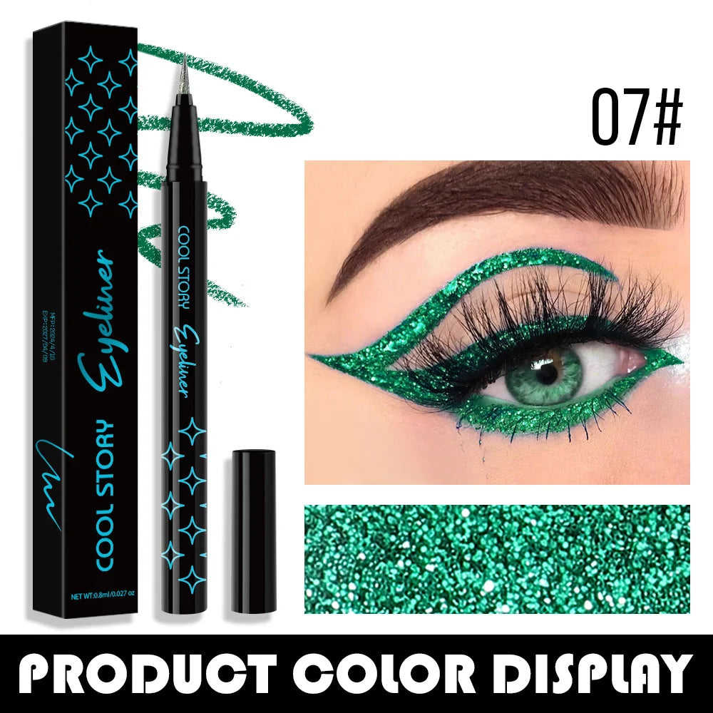 Korean Metallic Glitter Pearlescent Eyeliner Pen