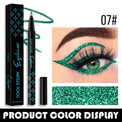 Korean Metallic Glitter Pearlescent Eyeliner Pen