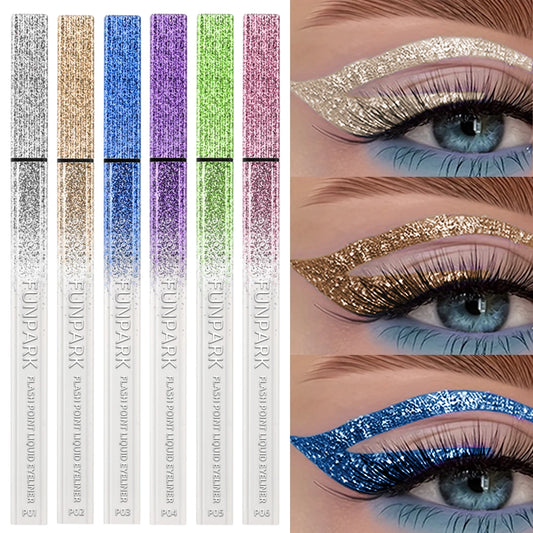 Glitter Liquid Eyeliner Pencil Waterproof - 1PC