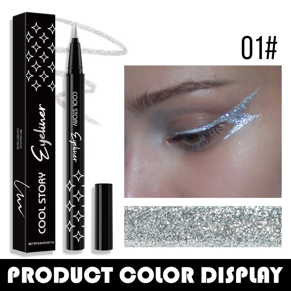 Korean Metallic Glitter Pearlescent Eyeliner Pen