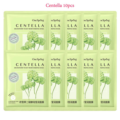 Korean Facial Masks - 10 Pcs