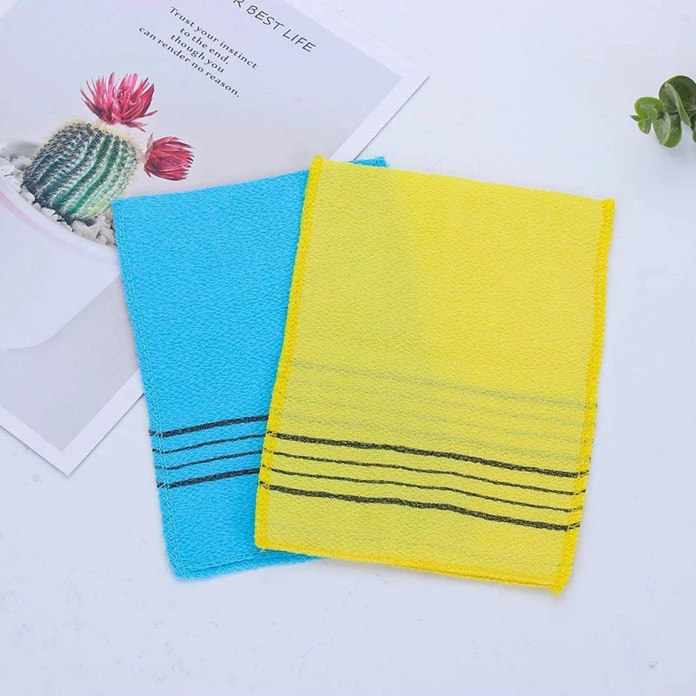 Korean Exfoliating Bath Pad Towels Set - 5Pcs