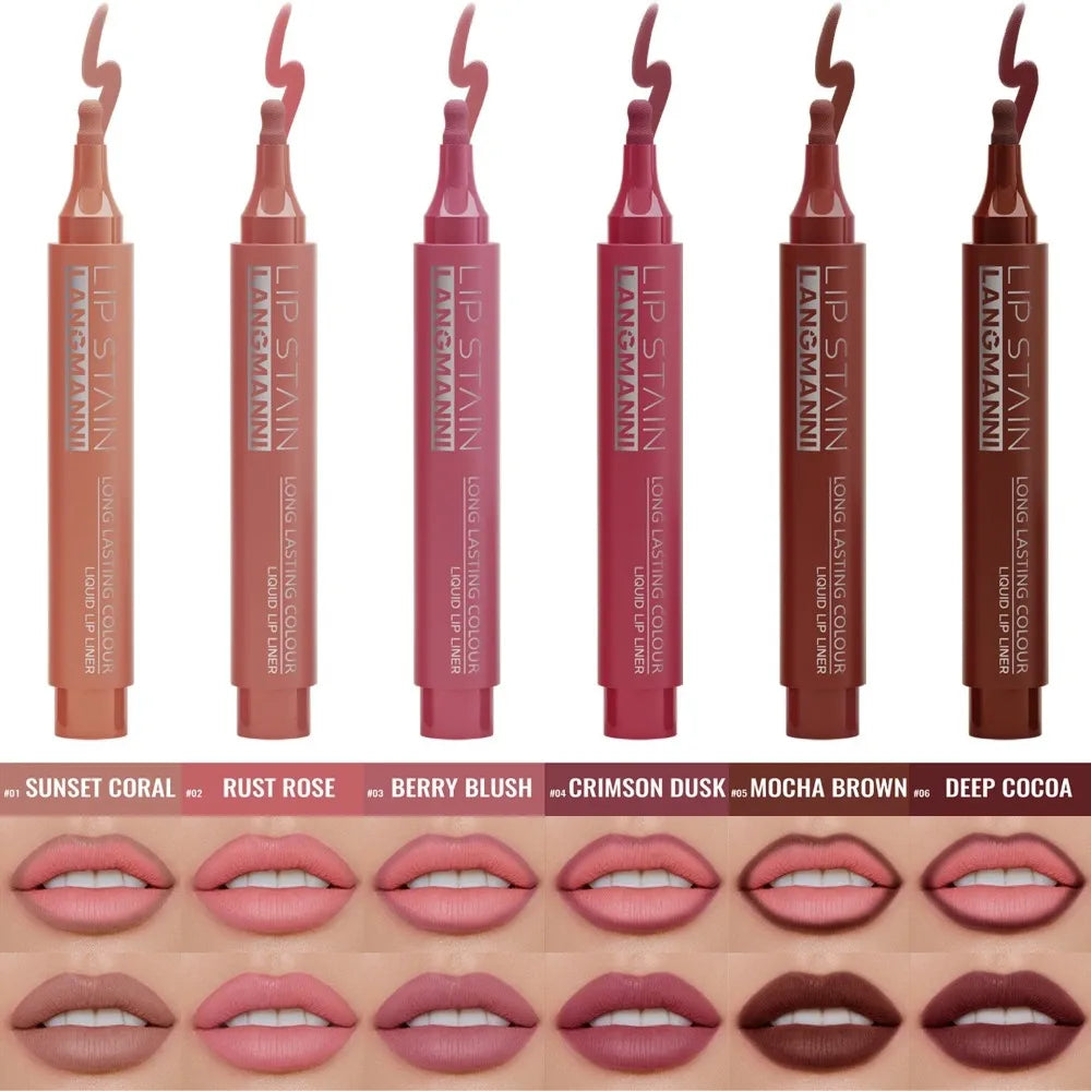 Liquid Lip Liner Pencil - 6 Colors Box