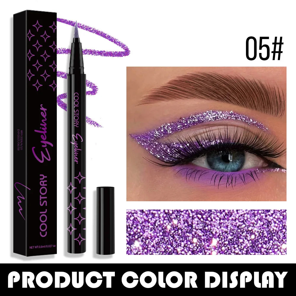 Korean Metallic Glitter Pearlescent Eyeliner Pen