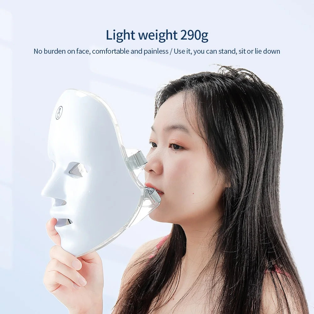 Rechargeable Facial LED Mask 7 Colors LED