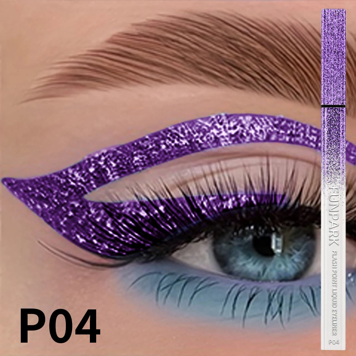 Glitter Liquid Eyeliner Pencil Waterproof - 1PC